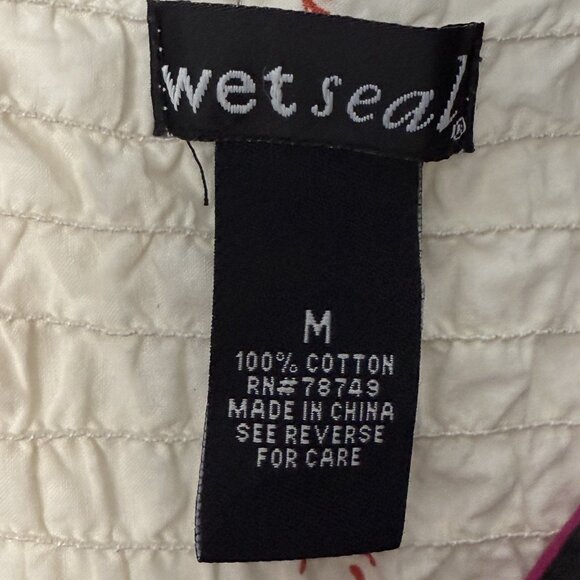 Vtg Wet Seal Y2K Babydoll Top Dress Sz M Festival Whimsigoth - Picture 10 of 12